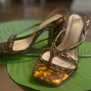 New leopard platform sandals